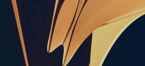 A stunning abstract digital artwork featuring geometric shapes in subtle warm hues, creating a modern aesthetic.