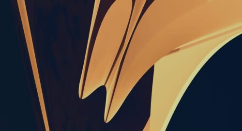 A stunning abstract digital artwork featuring geometric shapes in subtle warm hues, creating a modern aesthetic.